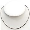 Image 1 : SILVER 16" RHODIUM PLATED NECKLACE(~WEIGHT 9G)