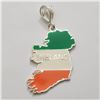 Image 1 : SILVER IRELAND MAP PENDANT