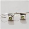 Image 1 : SILVER PERIDOT EARRINGS