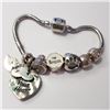 Image 1 : SILVER PANDORA STYLE BEADS BRACELET (~WEIGHT 28G)