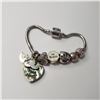 Image 3 : SILVER PANDORA STYLE BEADS BRACELET (~WEIGHT 28G)