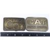 Image 1 : BUNDLE OF TWO 'CAT' BELT BUCKLES