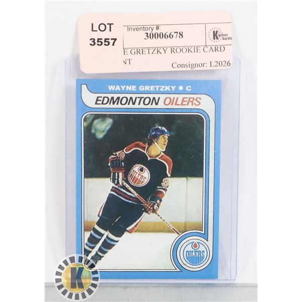 WAYNE GRETZKY ROOKIE CARD REPRINT