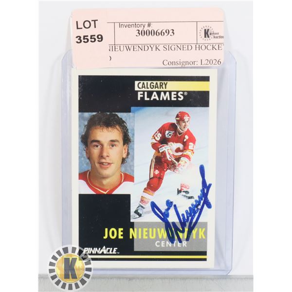 JOE NIEUWENDYK SIGNED HOCKEY CARD