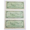 Image 2 : THREE 1954 CANADIAN 1 DOLLAR BANK NOTES