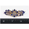 NEW RHINESTONE FRENCH CLIP HAIR ACCESSORY BLUE