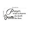 Image 1 : NEW SLOGAN WALL STICKER MESSAGE SAYS PRAYER IS