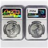 Image 2 : 2023 Set (2) 1oz G.B. S2£ NGC GEM UNC Q. Elizabeth