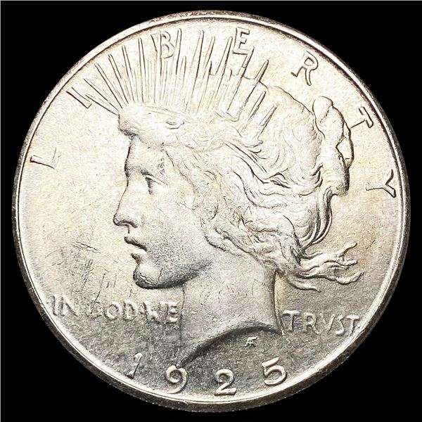 1925-S Silver Peace Dollar NEARLY UNCIRCULATED