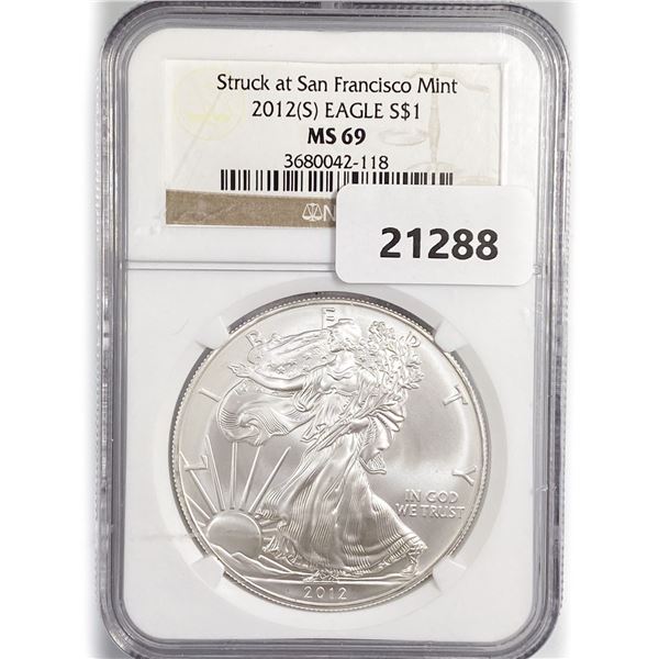 2012(S) American Silver Eagle NGC MS69