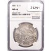 Image 1 : 1881-S Morgan Silver Dollar NGC MS64