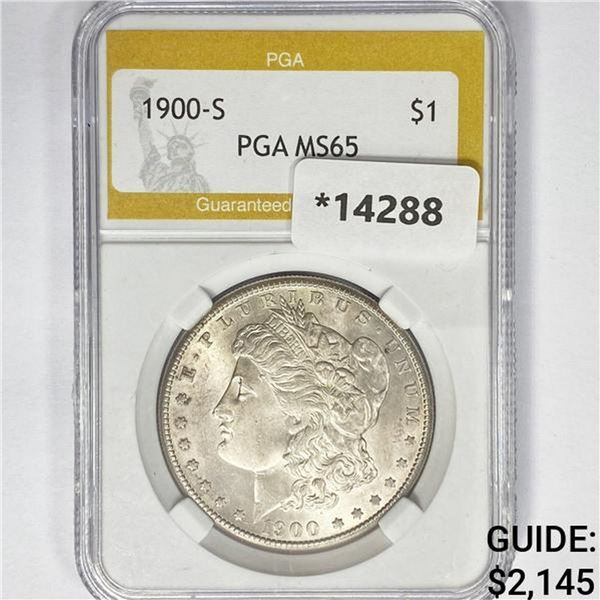 1900-S Morgan Silver Dollar PGA MS65