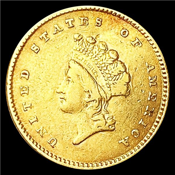 1854 Rare Gold Dollar CLOSELY UNCIRCULATED