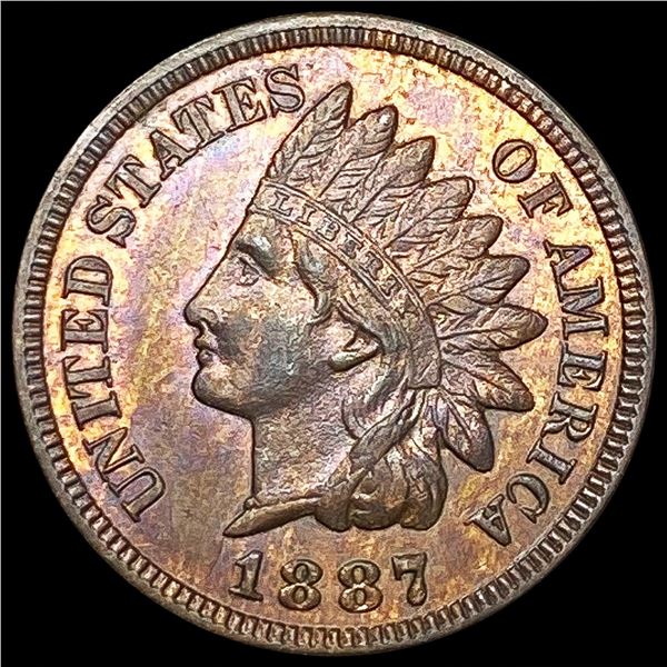 1887 Indian Head Cent CLOSELY UNCIRCULATED