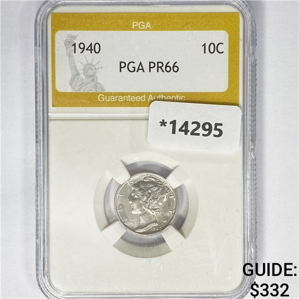 1940 Mercury Silver Dime PGA PR66