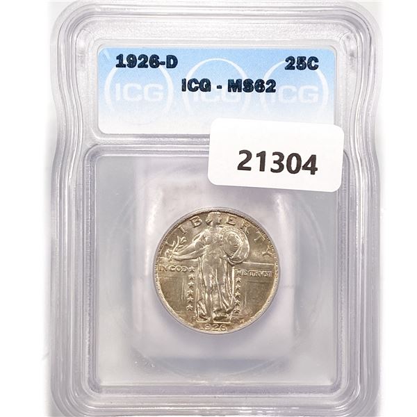 1926-D Standing Liberty Quarter ICG MS62