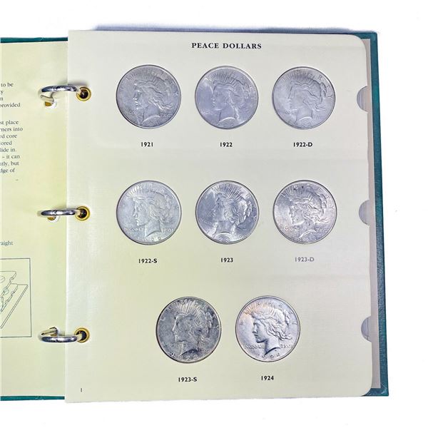 1921-1935 Peace Silver Dollar Book (24 Coins)