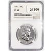 Image 1 : 1961 Franklin Half Dollar NGC PF67