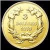 Image 2 : 1878 $3 Gold Piece NICELY CIRCULATED