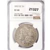 Image 1 : 1892-CC Morgan Silver Dollar NGC XF40