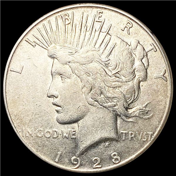 1928-S Silver Peace Dollar NEARLY UNCIRCULATED