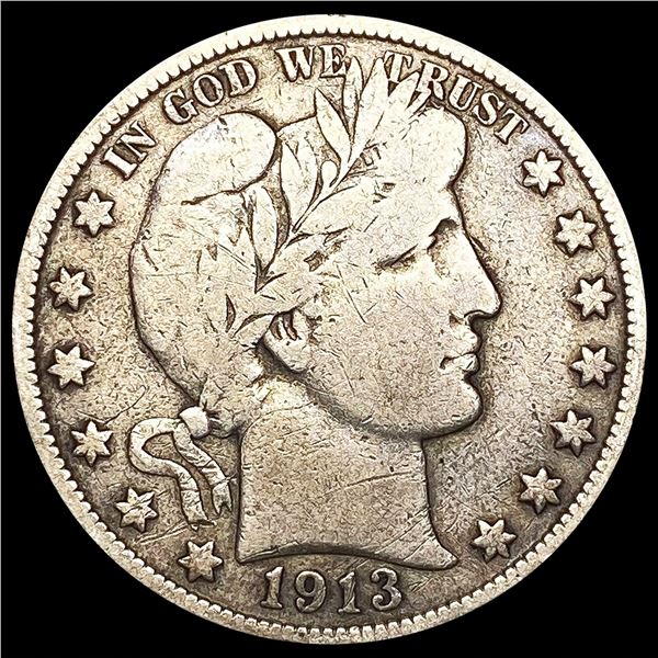 1913 Barber Half Dollar NICELY CIRCULATED