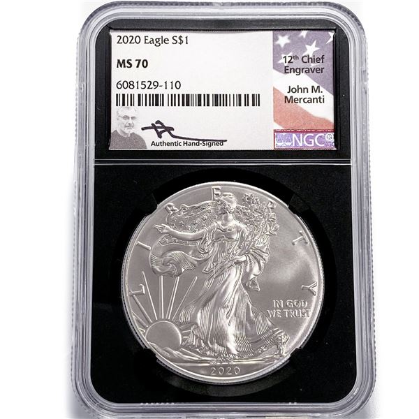 2020 ASE Mercanti Signed NGC MS70