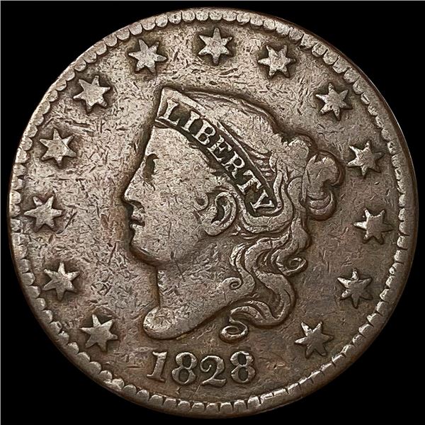 1828 Large Cent NICELY CIRCULATED