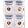 Image 1 : 1937-D Set (4) Wheat Cent PCGS MS66 RD