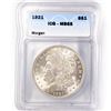 Image 1 : 1921 Morgan Silver Dollar ICG MS65