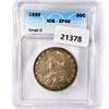 Image 1 : 1830 Capped Bust Half Dollar ICG EF40 Small O
