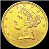Image 1 : 1899 $5 Gold Half Eagle UNCIRCULATED