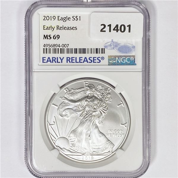 2019 American Silver Eagle NGC MS69