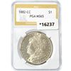 Image 1 : 1882-CC Morgan Silver Dollar PGA MS65