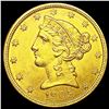 Image 1 : 1905 $5 Gold Half Eagle UNCIRCULATED