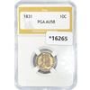Image 1 : 1831 Capped Bust Dime PGA AU58