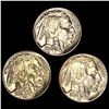 Image 1 : (3) Buffalo Nickels (1935, 1937, 1937-S) UNCIRCUL