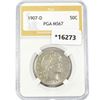 Image 1 : 1907-D Barber Half Dollar PGA MS67
