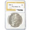 Image 1 : 1881-S Morgan Silver Dollar PGA MS64+ PL