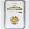 Image 1 : 1911-D $2.50 Gold Quarter Eagle NGC MS60