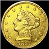 Image 1 : 1878 $2.50 Gold Quarter Eagle UNCIRCULATED