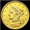 Image 1 : 1852 $2.50 Gold Quarter Eagle UNCIRCULATED