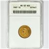 Image 1 : 1907 Indian Head Cent ANACS MS63 RED