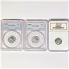 Image 1 : 1943 Set (3) Wheat Cent NGC, PCGS MS66