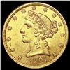 Image 1 : 1901-S $5 Gold Half Eagle UNCIRCULATED