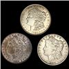 Image 1 : (3) Morgan Silver Dollars (1889, 1890-O, 1921) UN