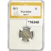 Image 1 : 1873 Nickel Three Cent PGA MS64 Open 3