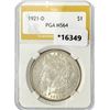 Image 1 : 1921-D Morgan Silver Dollar PGA MS64