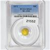 Image 1 : 1872 Round California Gold 50C PCGS MS63 BG-1048
