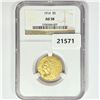 Image 1 : 1914 $5 Gold Half Eagle NGC AU58